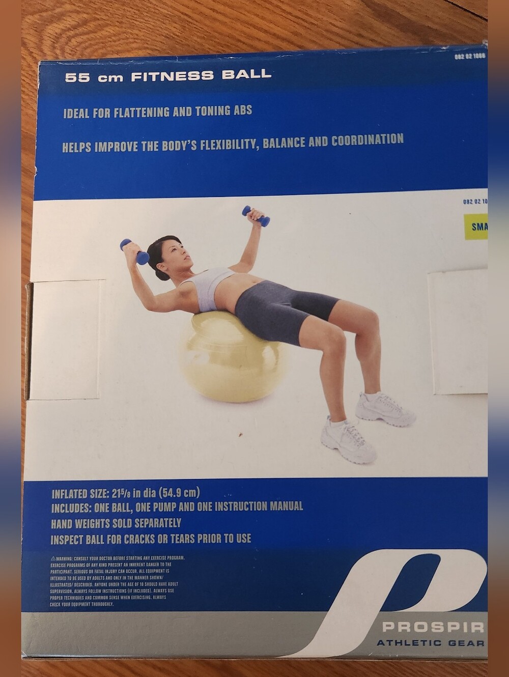 New Fitness Ball Exercise Body Building Inflates Floor Workout